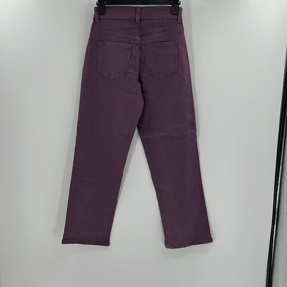Universal Standard Women's Etta High Waist Ankle Straight Leg Jeans - Purple 00 - Picture 8 of 8